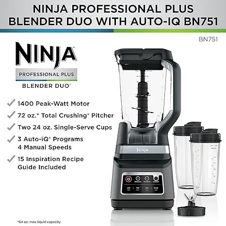 Ninja BN751 Professional Plus DUO Blender: Elevate Your Blending Experience!