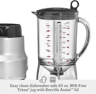 Breville Fresh and Furious Blender, Silver, BBL620SIL