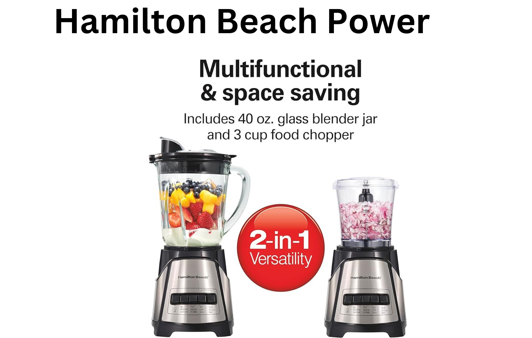 Hamilton Beach Power Elite Blender for Shakes