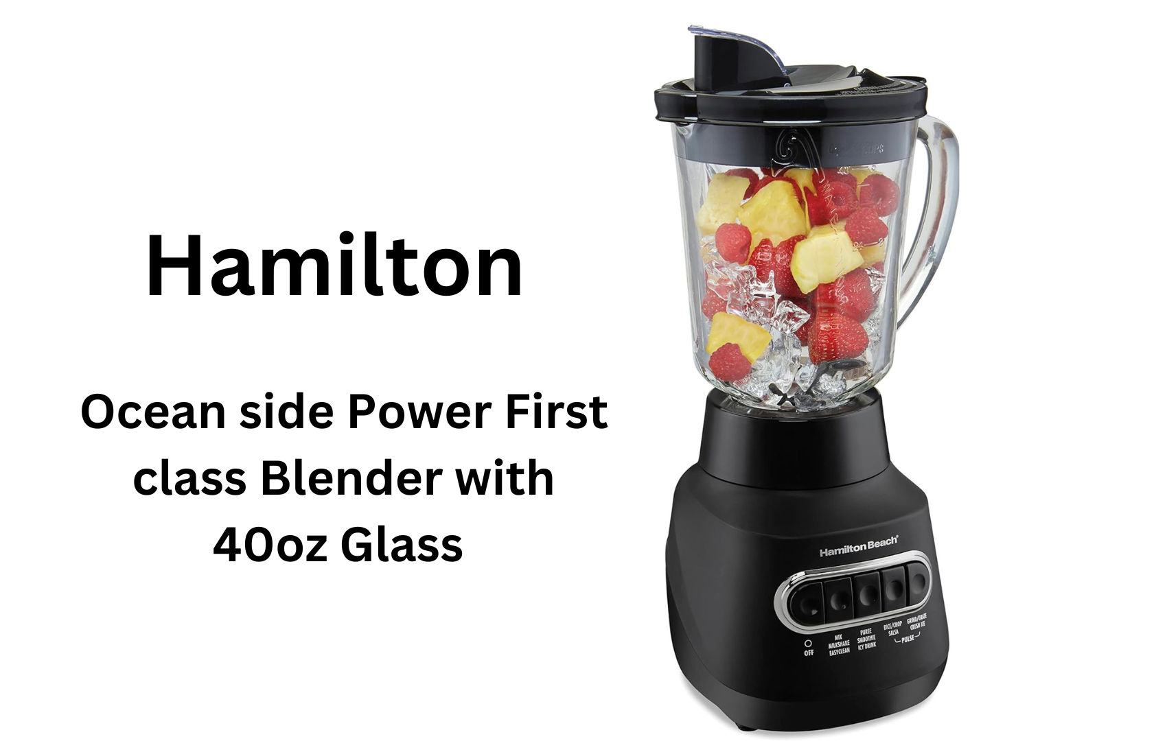 the Hamilton Beach 58175 Quiet Blender - Perfect for Shakes, Smoothies, and More!"