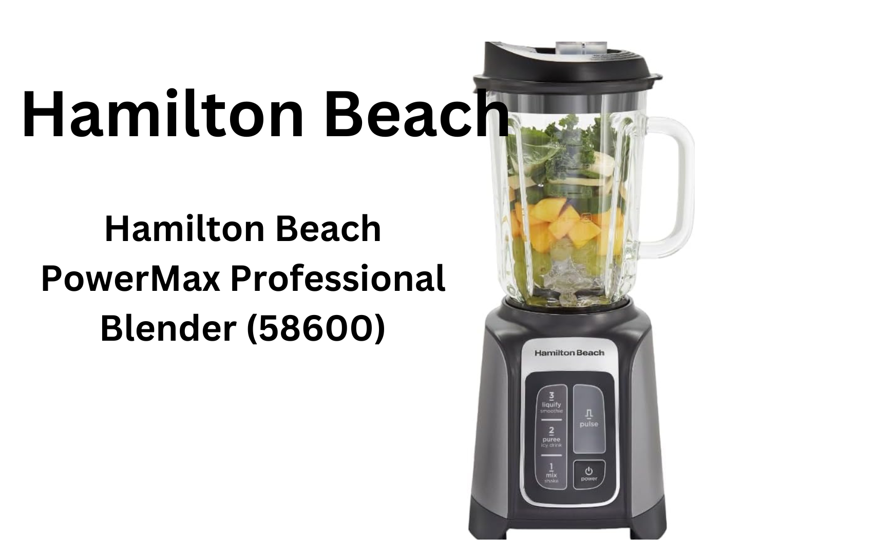 Hamilton Beach PowerMax Professional Blender (58600)