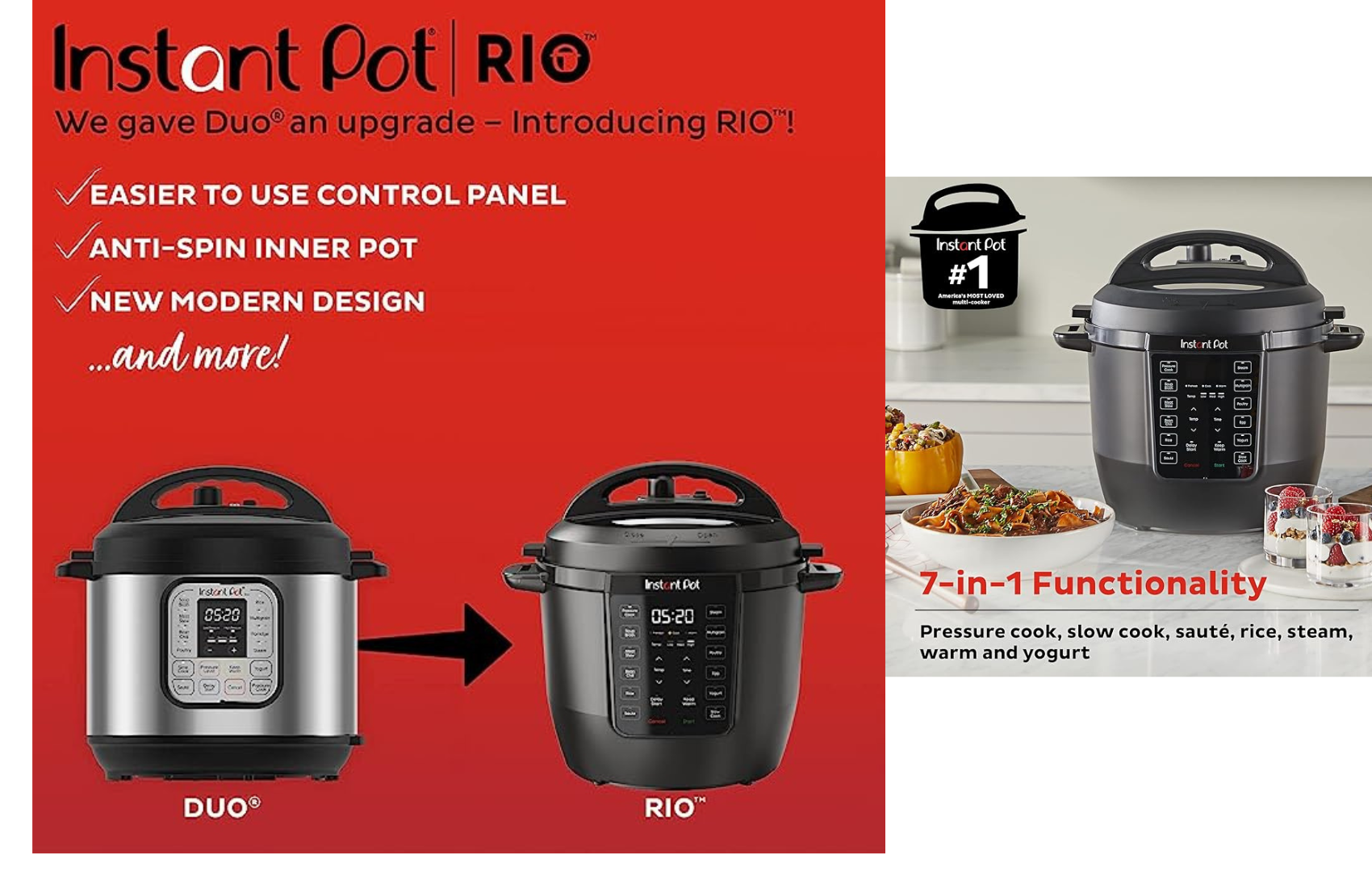 Instant Pot RIO, 7-in-1 Electric Multi-Cooker, 