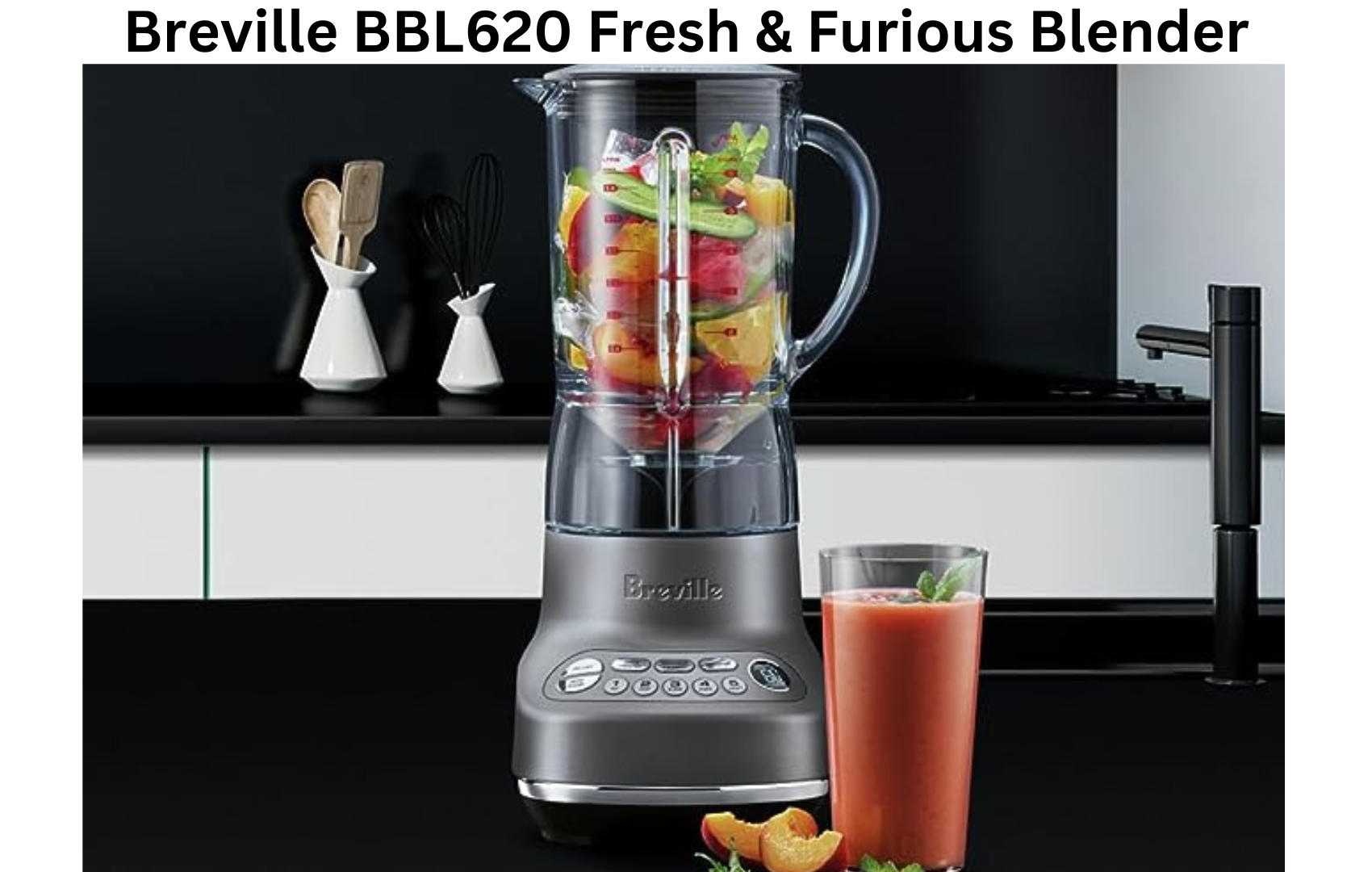 Breville Fresh and Furious Blender, Silver, BBL620SIL