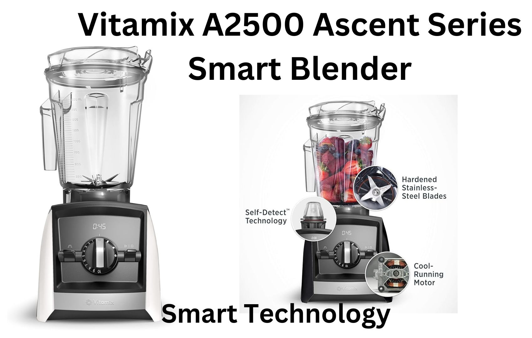 Vitamix A2500 Ascent Series Smart Blender: Unleashing Culinary Excellence in White