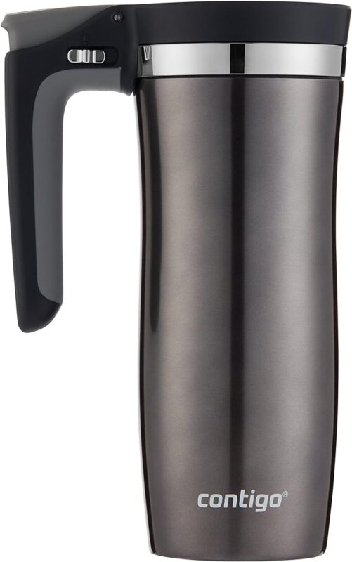 Handled Vacuum-Insulated Stainless Steel Thermal Travel Mug: Your Ultimate On-the-Go Companion 