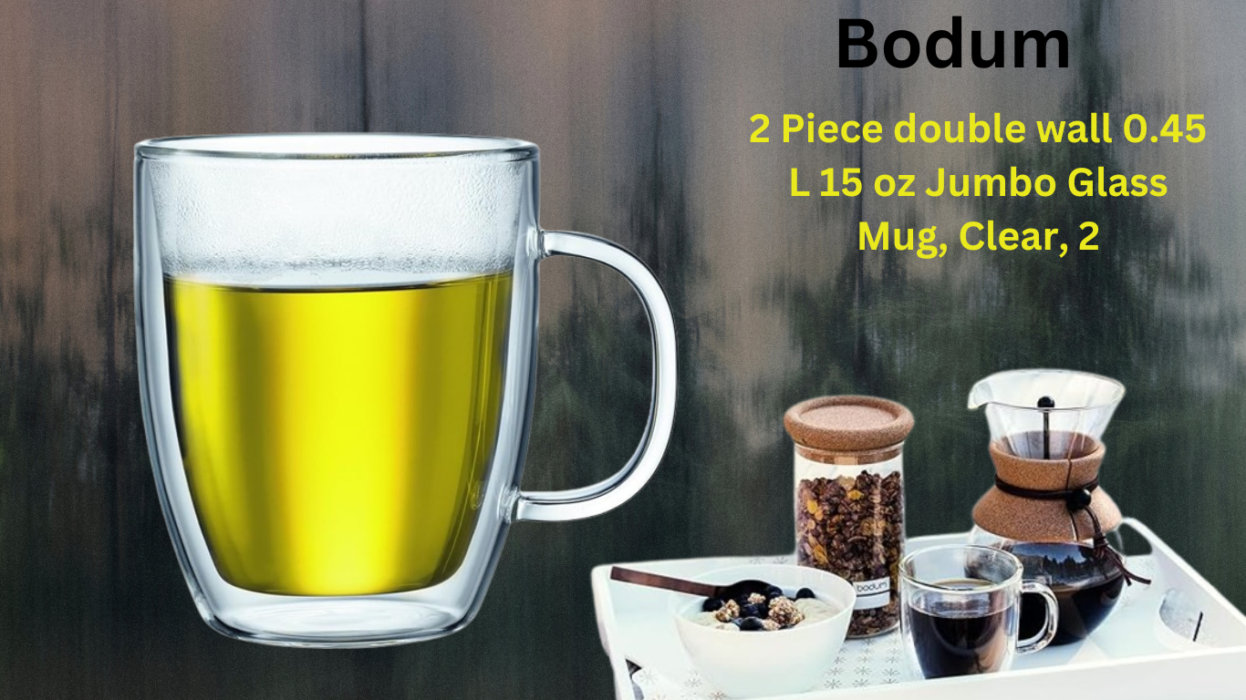 Sipping in Style: Exploring the Bodum Bistro Double Wall Jumbo Glass Mug