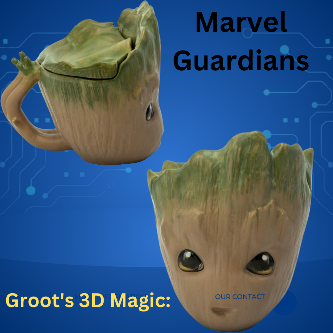 Groot's 3D Magic: ABYstyle Marvel Guardians of The Galaxy Ceramic Novelty Mug