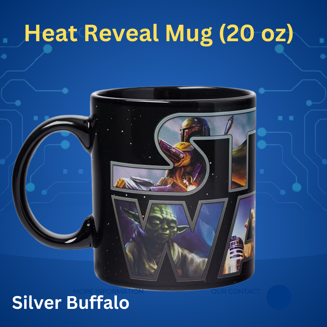 Galactic Brew: Silver Buffalo Star Wars Heat Reveal Mug (20 oz) 