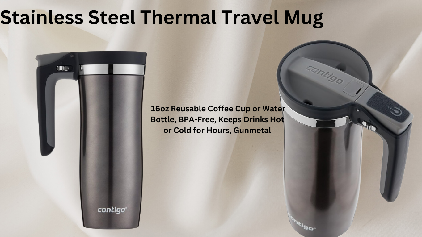 Handled Vacuum-Insulated Stainless Steel Thermal Travel Mug: Your Ultimate On-the-Go Companion 