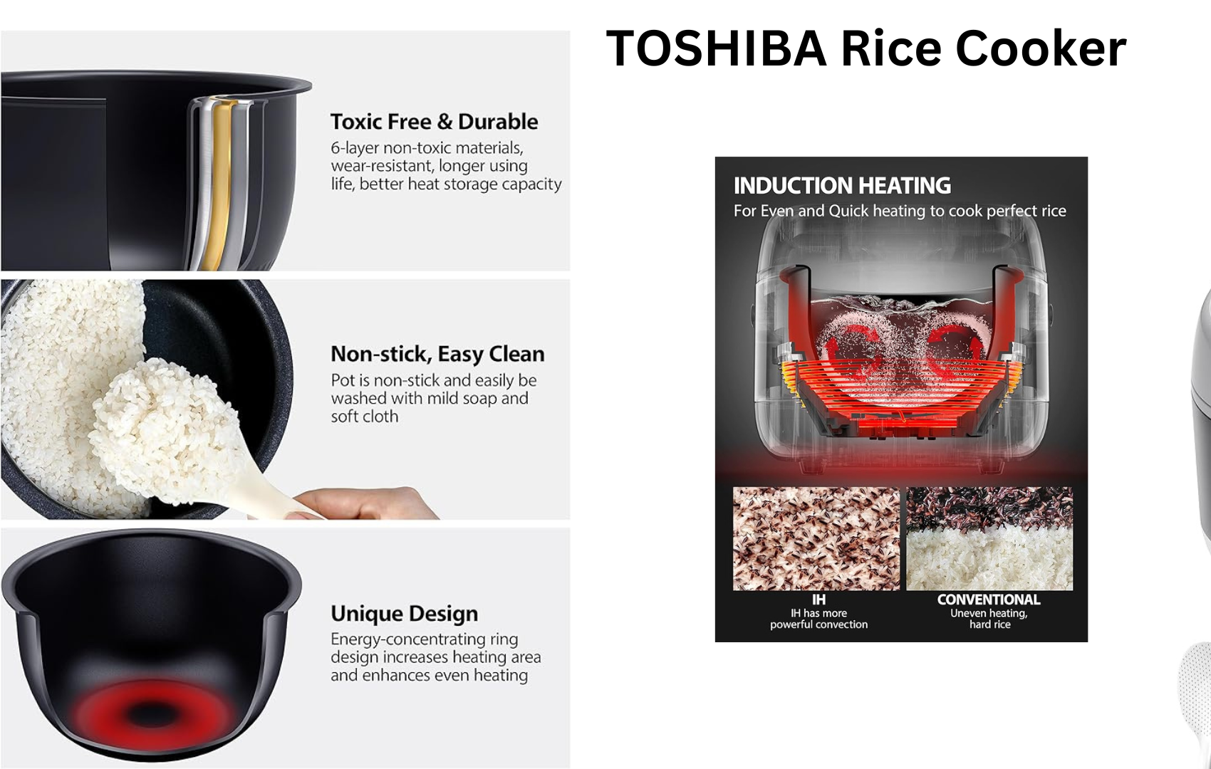 TOSHIBA Rice Cooker Induction Heating: