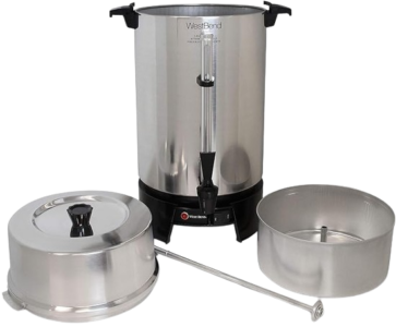 West Bend 33600 Coffee Urn: NSF Approved, Fast Brewing, Easy Clean Up