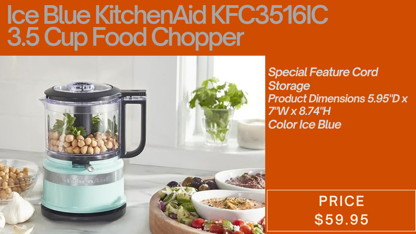 Ice Blue KitchenAid KFC3516IC 3.5 Cup Food Chopper