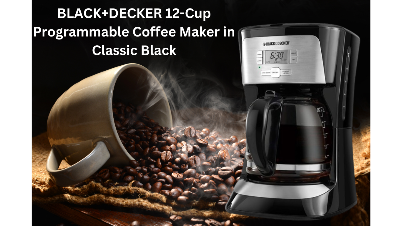  12-Cup Programmable Coffee Maker in Classic Black