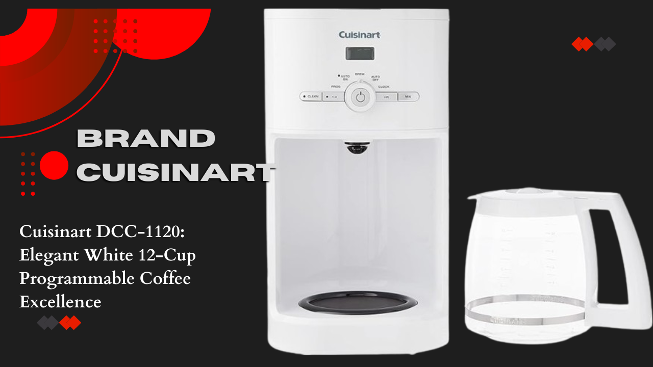 Cuisinart DCC-1120: Elegant White 12-Cup Programmable Coffee Excellence