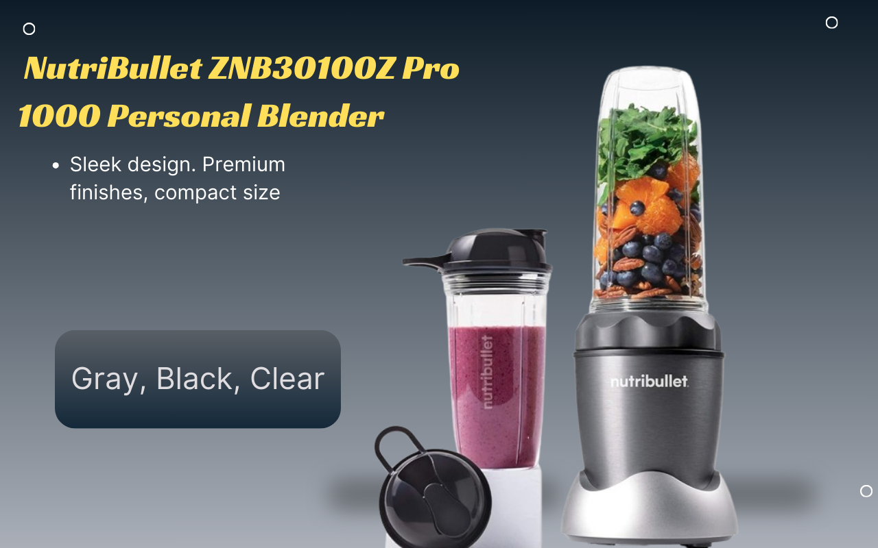  NutriBullet ZNB30100Z Pro 1000 Personal Blender