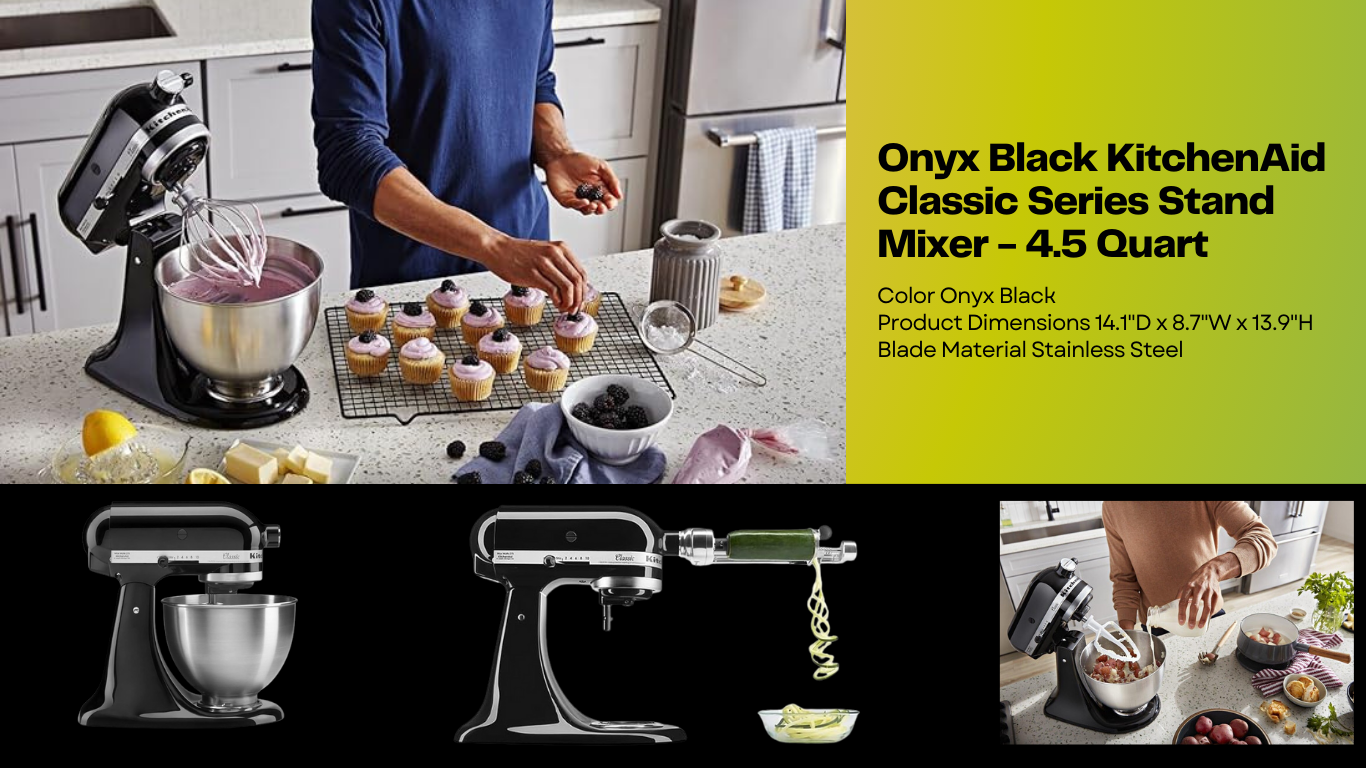 Onyx Black KitchenAid Classic Series Stand Mixer - 4.5 Quart