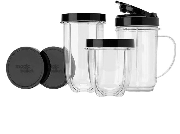 Magic Bullet Blender: Compact Silver Set - 11 Pieces