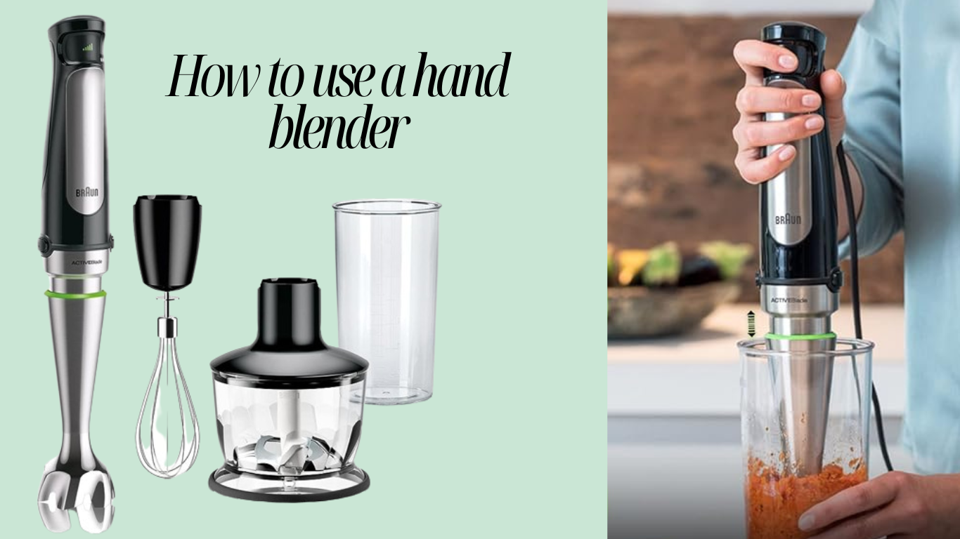 how to use a hand blender